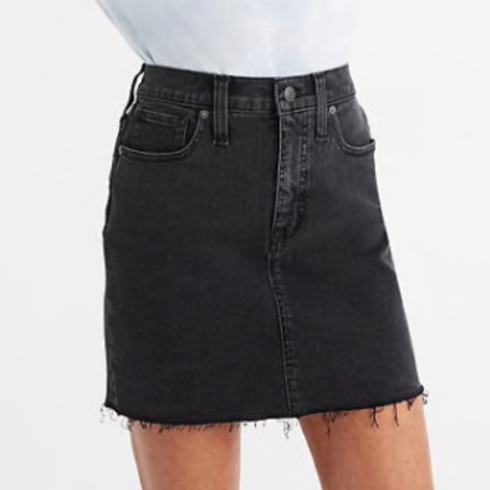 Madewell Distressed Denim Skirt